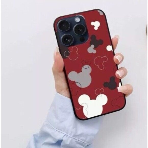 iPhone 14 Pro Max Phone Case Colorful Red Grey Black Cartoon Character Design - Picture 4 of 5